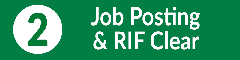 Step 2 Job Posting and RIF Clear Guide Header
