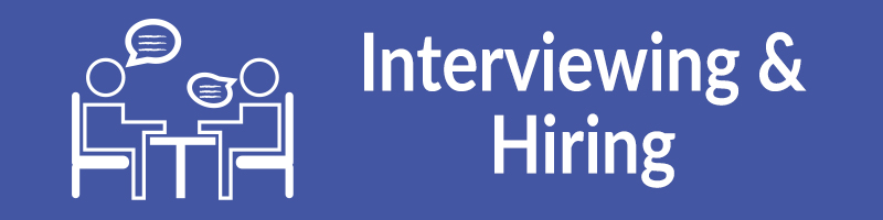 Interviewing and HIring Banner