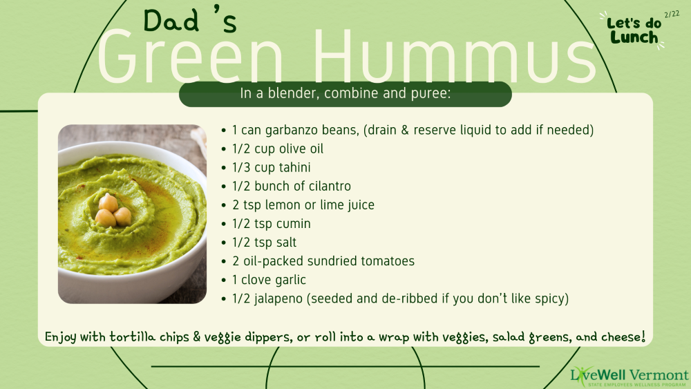 Green Hummus Recipe